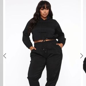 Fashion Nova Curve 3X Cropped Windbreaker & pants